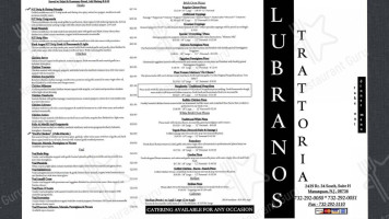 Lubrano's Trattoria menu