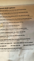 White Rooster Farmhouse Brewery menu