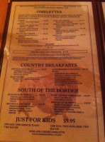 Janet's Montana Cafe menu