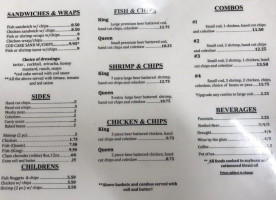 Ok Uk Fish-n-chips menu