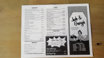 Jack And George's menu