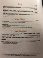 Payton's Place menu