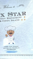 Six Star Family menu