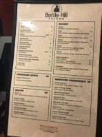 Bottle Hill Tavern menu
