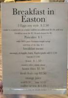 Breakfast In Easton menu