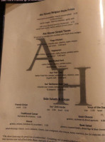 Ale House menu