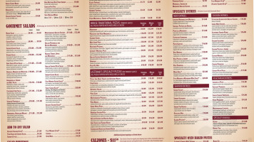 Listrani's Italian Gourmet menu