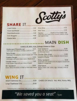 Scotty's menu