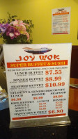 Joy Wok Super Buffet Sushi inside