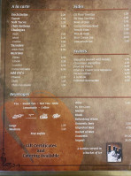 Habanero's menu