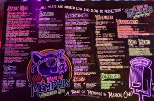 A Taste Of Memphis Bbq menu
