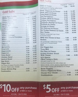 Rj's Deli And Store menu