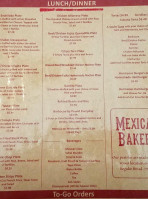 Hermanos Taqueria Bakery menu