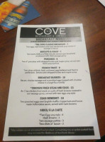 The Cove And Lounge menu