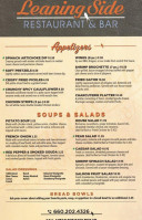 Leaning Side Restaurant And Bar menu