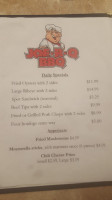 Joe-b-q Bbq menu