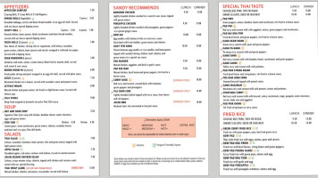 Bangkok Cuisine (15 Mile Rd) menu