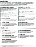 Pigeon River Brewing Co. menu