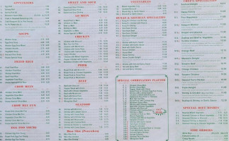 No. 1 Chinese menu