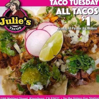 Julie's Tacos food