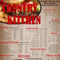 Country Kitchen menu