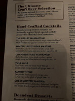 The Whine Cellar menu