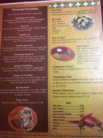 Casa Guerrero menu