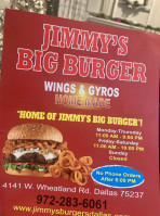 Jimmy’s Big Burgers food
