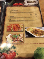 Thai-d menu