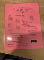 The Humble Pig Cafe menu