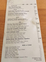 Stellina menu