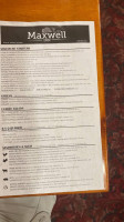 Maxwell Inn menu