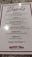 Mamma Mia's Restaurants menu