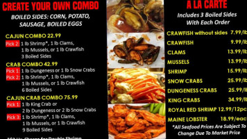 Cajun Crab House menu
