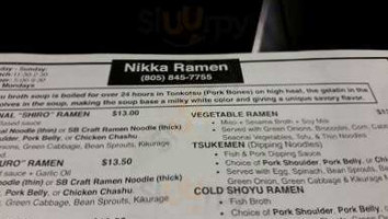 Nikka Ramen food
