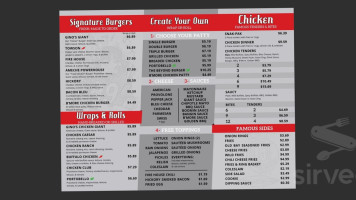 Gino's Burgers Chicken inside