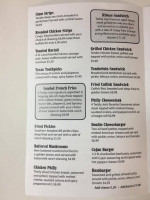 Teddy Joe's Grill menu