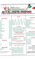 Mama Grassano's menu