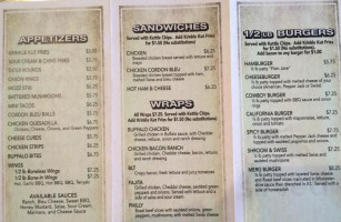 Shady's Hometown Tavern And Event Center menu