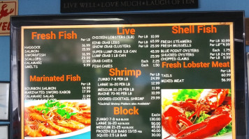 New England Seafoods menu