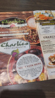 Charlie's menu