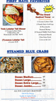 Captain Pell's Fairfax Crabhouse menu