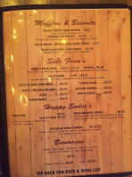 Billie Hills Hillbillie -b-q menu