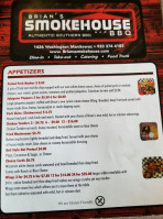 Brian's Smokehouse menu