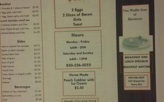 Waffle Iron Of Marianna menu