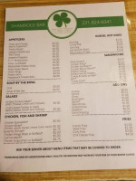 Shamrock menu
