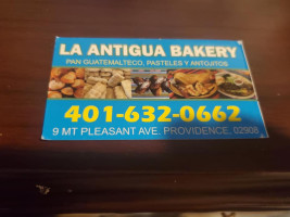 La Antigua Bakery menu