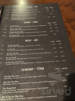 Pho Dat Thanh menu