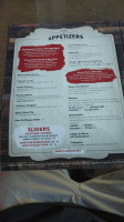 Niko's Pointers Saloon menu