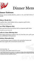 Sturgeon Bay Yacht Club menu